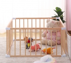 Foldable Baby Playpens Indoor Kids Fence Solid Wood Baby Playpen Home Play Yards Safety Fence For Baby