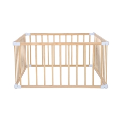 Foldable Baby Playpens Indoor Kids Fence Solid Wood Baby Playpen Home Play Yards Safety Fence For Baby