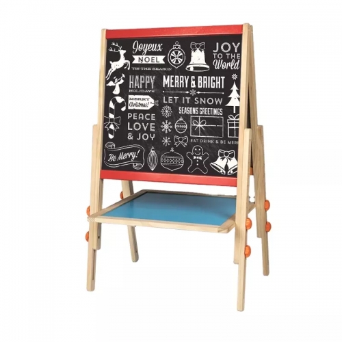 Children Double Sided Standing Adjustable Art Easel Magnetic Drawing Board Easel Montessori Toys For Kids