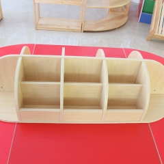 Hot Sale High Quality Daycare Furniture Kids Wooden Toy Storage Cabinet Organizers