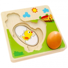 Puzzle Baby Wooden Toys Kindergarten Montessori Early Education Toy Chicken Growth Toys Montessori Spielzeug