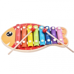 Starlink Kids Musical Instrument Wooden Game Knock Music Fish Toys Educational Musical Toys