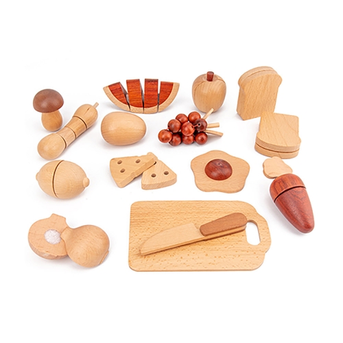 Starlink High Quality Wooden Pretend Play Toy Wooden Kitchen Toys Mini Cutting Toy For Kids