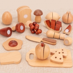 Starlink High Quality Wooden Pretend Play Toy Wooden Kitchen Toys Mini Cutting Toy For Kids