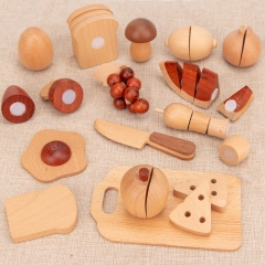 Starlink High Quality Wooden Pretend Play Toy Wooden Kitchen Toys Mini Cutting Toy For Kids