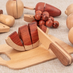 Starlink High Quality Wooden Pretend Play Toy Wooden Kitchen Toys Mini Cutting Toy For Kids