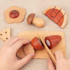 Starlink High Quality Wooden Pretend Play Toy Wooden Kitchen Toys Mini Cutting Toy For Kids