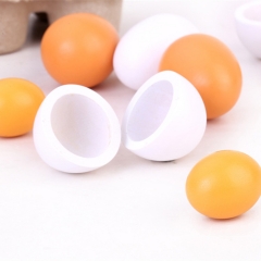 Pretend Play Kitchen Food Cooking Kids Children Play House Toy Simulation Wooden Eggs
