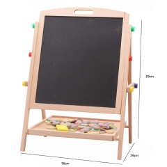 High Quality Kids Wooden Easel Toy Drawing Writing Easel Wood Activity Easel Board For Kids