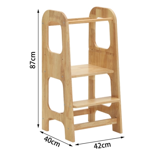 Children Kitchen Step Stool Kids Natural Wooden Climbing Frame Montessori Toddler Learning Tower Montessori Kitchen Helper