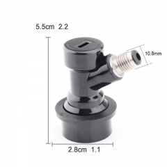 Homebrew Beer Keg Connector Dispenser Ball Lock Keg Disconnect Liquid / Gas Connectors 1/4'' For Ball Lock Keg Swivel Nut Tools