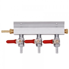 HB-CD03 Homebrew three Way Beer Brewing Gas Manifold CO2 Distributor Manifold Splitter