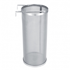 HB-FSH15 15x35cm 300 Micron Stainless Steel Mesh Filter Strainer with Hook for Homemade Brew Beer Brewing
