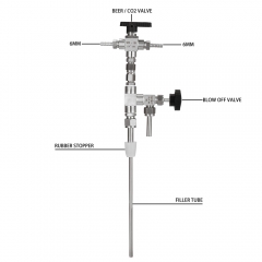 HB-BF398 Beer Bottle Filler Household Homebrew 304 Stainless Steel Counter Pressure Brewing