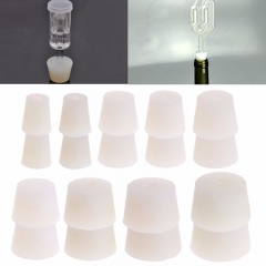 HB-SS# Silicone Stopper with 8mm Hole Carboy Airlock Stopper Food Grade Homebrew Fermentation Silicone Seal Plug Airlock Bubbler