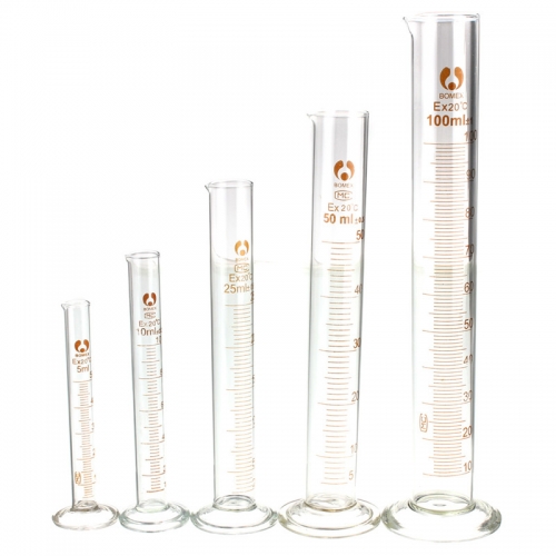 HB-GC 5ml/10ml/50ml/100mlTransparent Measuring Glass Measuring Cylinder