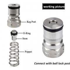 HB-PV01S Poppet Valve,Universal Poppet Valve,Corny Keg Poppet Valves,Ball Lock Poppet For Keg Post