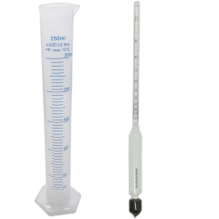 HB-AHC100 0-100 alchol Hydrometer + 250ml cylinder meter measure for Home Brewing Making spirit