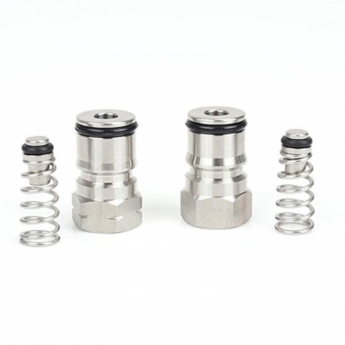 HB-PV01 Cornelius Type Ball Lock Keg Posts,Stainless Steel Poppets and Springs,Poppet Female Thread Gas + Liquid 19/32-18 Thread