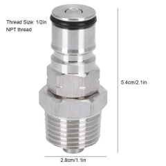 HB-BL23 19/32‑18 Ball Lock Post with 1/2in NPT Male Thread Gas Ball Lock Keg Post Adapter for Corny Keg