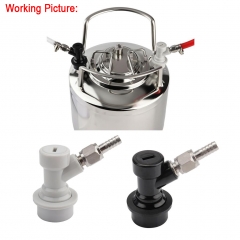 HB-BL22 Ball Lock Keg Disconnect Set - Ball Lock MFL Disconnects with Stainless Steel Swivel Nuts