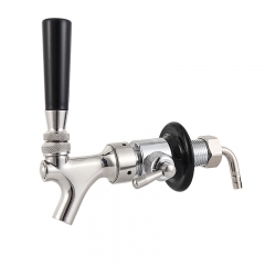 HB-BT07 Adjustable G5/8 Draft Beer Faucet With Flow Controller Draft Shank Tap Chrome Plating For Keg Tap