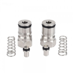 HB-PV01 Cornelius Type Ball Lock Keg Posts,Stainless Steel Poppets and Springs,Poppet Female Thread Gas + Liquid 19/32-18 Thread