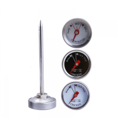 KT-B-1C MINI Steak Thermometer Dial BBQ Bimetal Food Meat Thermometer