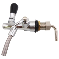 HB-BT07 Adjustable G5/8 Draft Beer Faucet With Flow Controller Draft Shank Tap Chrome Plating For Keg Tap