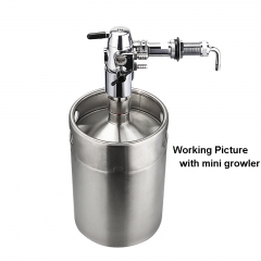 HB-BT101 Growler Filler Station beer tap defoaming Defoamers for Bottling Home Brewing Beer Keg De-Foaming Device with long axis part