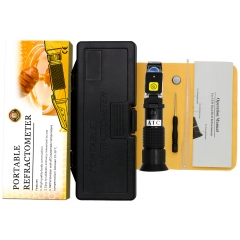 LED-RHB-90 ATC Honey 58-90%Brix 38-43Be 12-27%Water Refractometer With LED Light