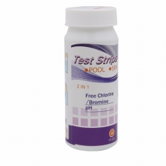 PP-2IN1 2-In-1 PH FREE Chlorine Bromine Test Strip 50strips/bottle