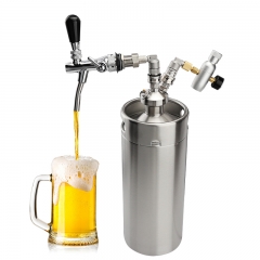 HB-BKT10 home brewing stainless steel mini keg 10L Beer Keg High Quality Pressurized Mini Growler ,Keg Growler Set with Beer Faucet Tap