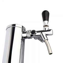 HB-BTT1B Single Faucet Draft Beer Dispensing Tower Stainless Steel Body & 1 pc Beer Tap , 3-Inch Diameter Draft Beer Tap Column Tower