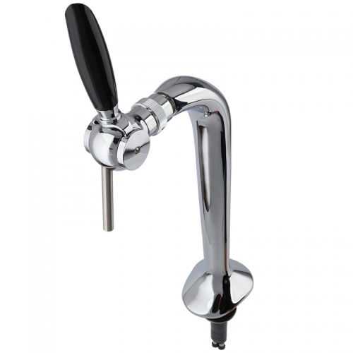 HB-BTT1F Snake beer tower with one brass beer tap,Chrome Plated Brass Single Faucet for homebrew beer Tap New Fashion Design