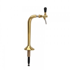 HB-BTT1FG Snake beer tower with one brass beer tap,Chrome Plated Brass Single Faucet for homebrew beer Tap New Fashion Design