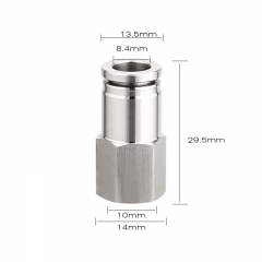 HB-BL60 Upgrade Thread Ball Lock Keg Disconnect Set With Pneumatic Quick Joint,304 Stainless Steel Push In Pipe Quick Fittings Connector