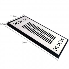 HB-DT20 Stainless Steel Drip Tray Surface Mount Kegerator Draft Tower Drip Tray No Drain Type Long Shape 50x22cm