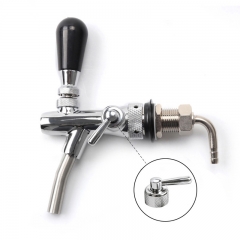 HB-BT30 Stainless Steel Beer Tap & Liquid Ball lock Disconnect with 2m Environmental Protection Beer Tube & Hose Clam