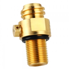 HB-CRP21 Soda Bottle Adapter,TR21-4 Brass Valve for Soda Cylinder M18*1.5 Thread Replacement Valve Co2 Cylinder Aerator Soda Water Making