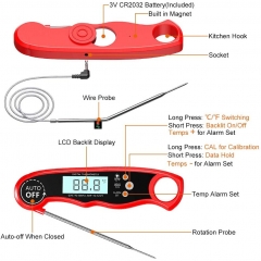 KT-6820 NEW DESIGN Waterproof Digital Meat Thermometer Instant Read Waterproof Food Thermometer BBQ thermometer