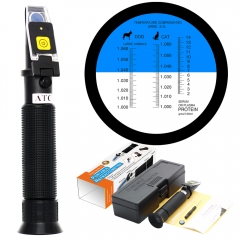 LED-RHC-300 ATC Clinical 2-14g/dl 1.000-1.060RI Dog 1.000-1.060RI Cat Refractometer With LED Light