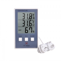 DT-CX201A LCD Digital Indoor Outdoor Thermometer Indoor Hygrometer Temperature Humidity Meter with temp sensor