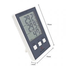 DT-CX201A LCD Digital Indoor Outdoor Thermometer Indoor Hygrometer Temperature Humidity Meter with temp sensor