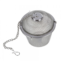 HB-TB03 Stainless Steel Tea Strainer Locking Tea Infuser Filter Mesh Tea Ball Seasoning Herb Spices Ball Strainer Kitchen Accessories