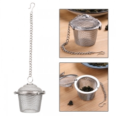 HB-TB03 Stainless Steel Tea Strainer Locking Tea Infuser Filter Mesh Tea Ball Seasoning Herb Spices Ball Strainer Kitchen Accessories