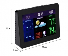 DT-05 LCD Digital Clock With Thermometer Electronic Temperature Meter Calendar Indoor outdoor Desk Digital thermometer