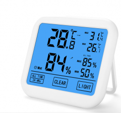 DT-24 NEW Luxury Portable Touch Screen Wall Mounted Backlight LCD MAX MIN Digital Thermometer
