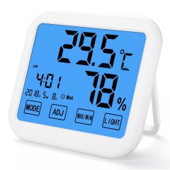 DT-19 Digital thermo hygrometer function barometer thermometer hygrometer touch