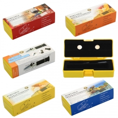 RB-04Y Yellow Color Protable Optical Refractomter Boxes Case with OutLayer Paper Case